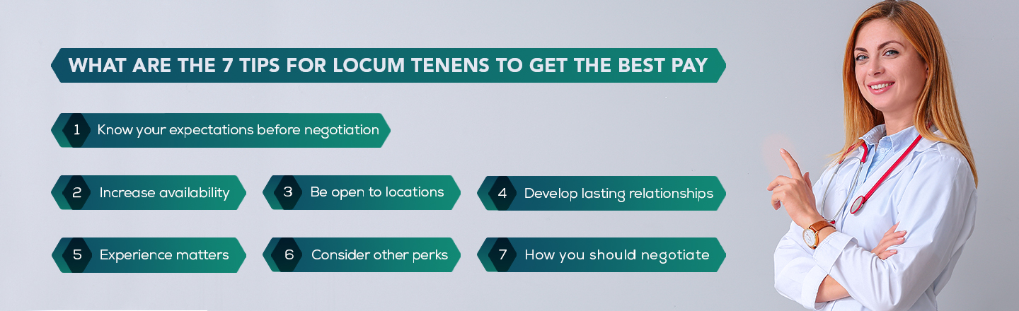 What are the 7 tips for Locum Tenens to get the best pay?